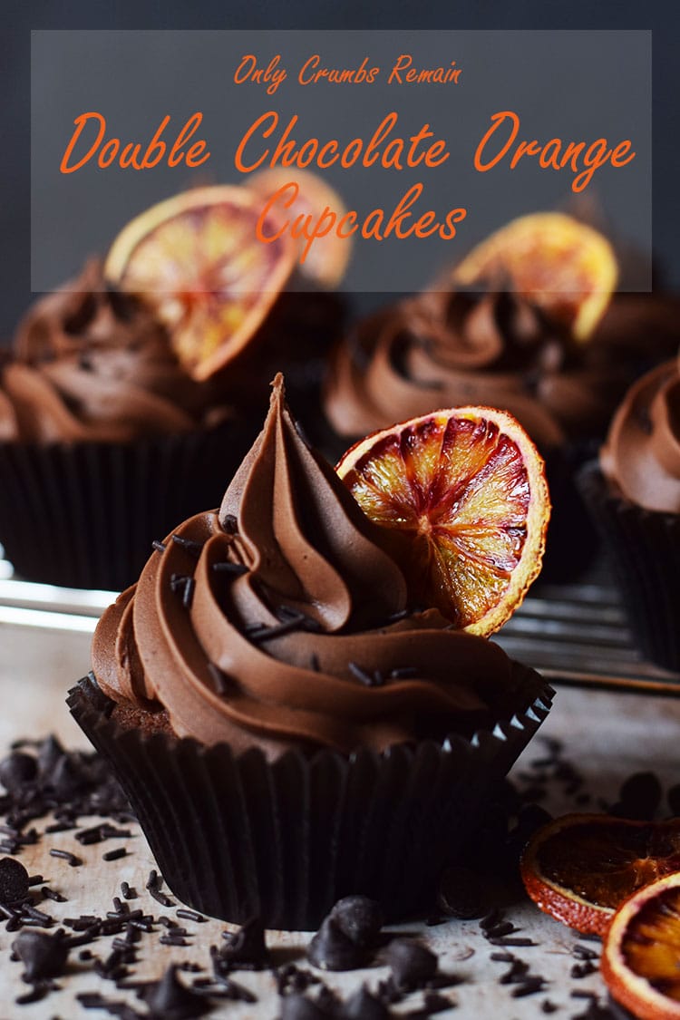 double chocolate orange cupcakes