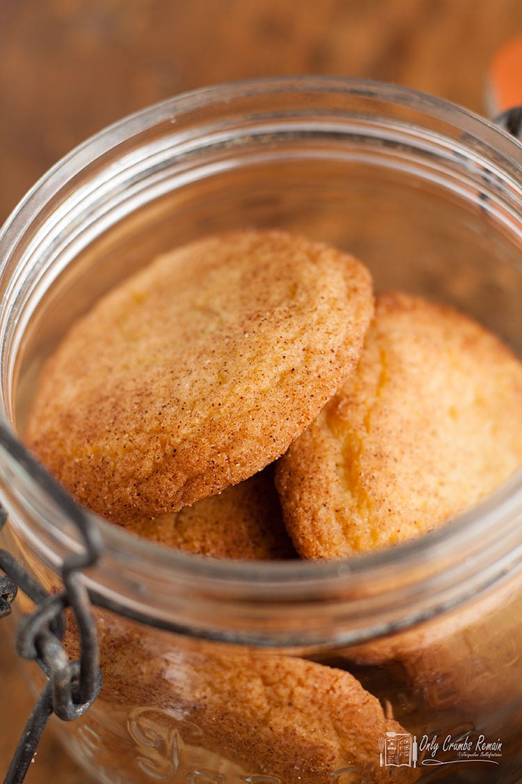 snickerdoodle biscuits in a jar